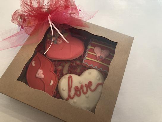 Valentine cookie box